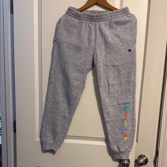 Champion Gray Jogger Sweatpants with Elastic Waistband - Picture 1 of 3